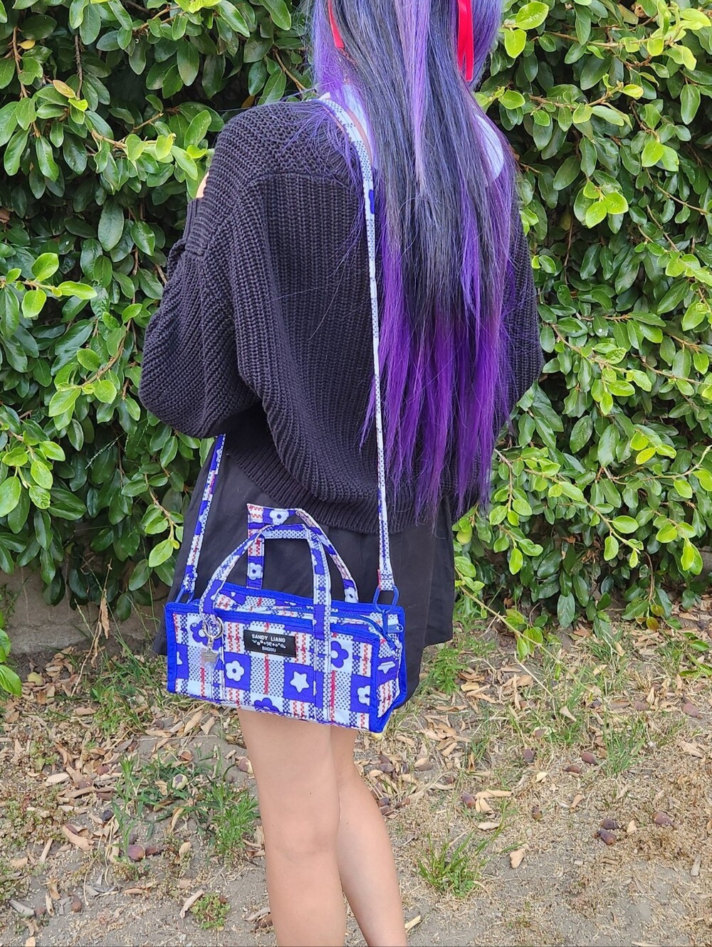 BAGGU X Sandy Liang Blue Mini Market Bag NWT